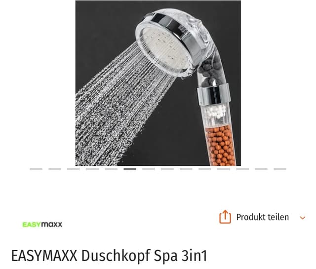 Shower head with filter