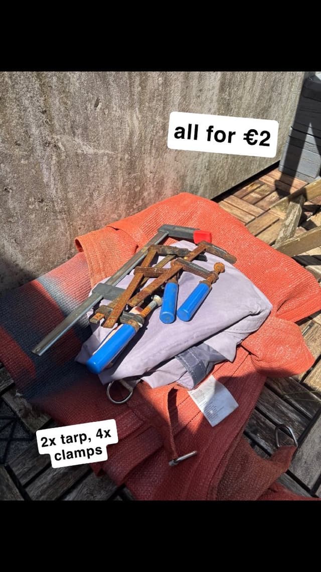 tarps and clamps