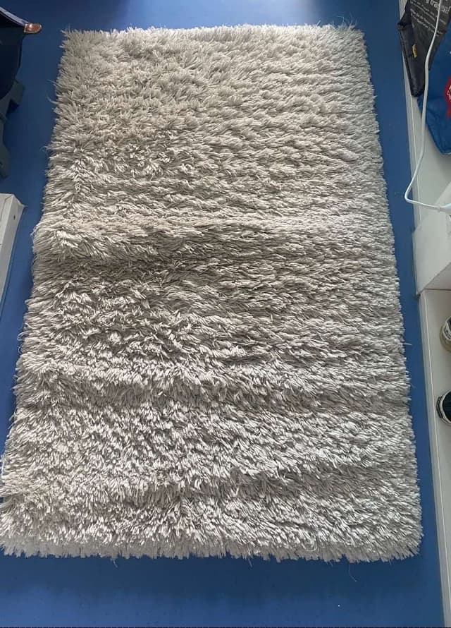 White rug