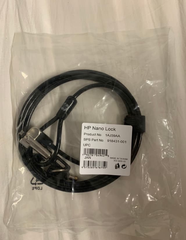 HP Keyed Cable Lock