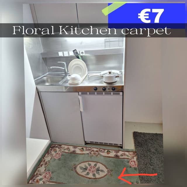 7€ Floral Kitchen Carpet