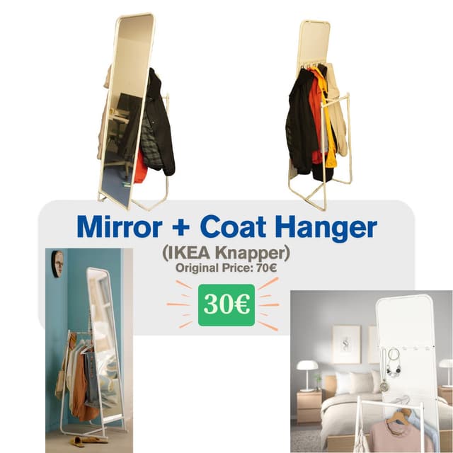 Mirror + Cloth Hanger