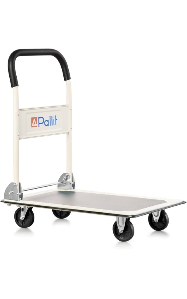 Renting out foldable transportation cart